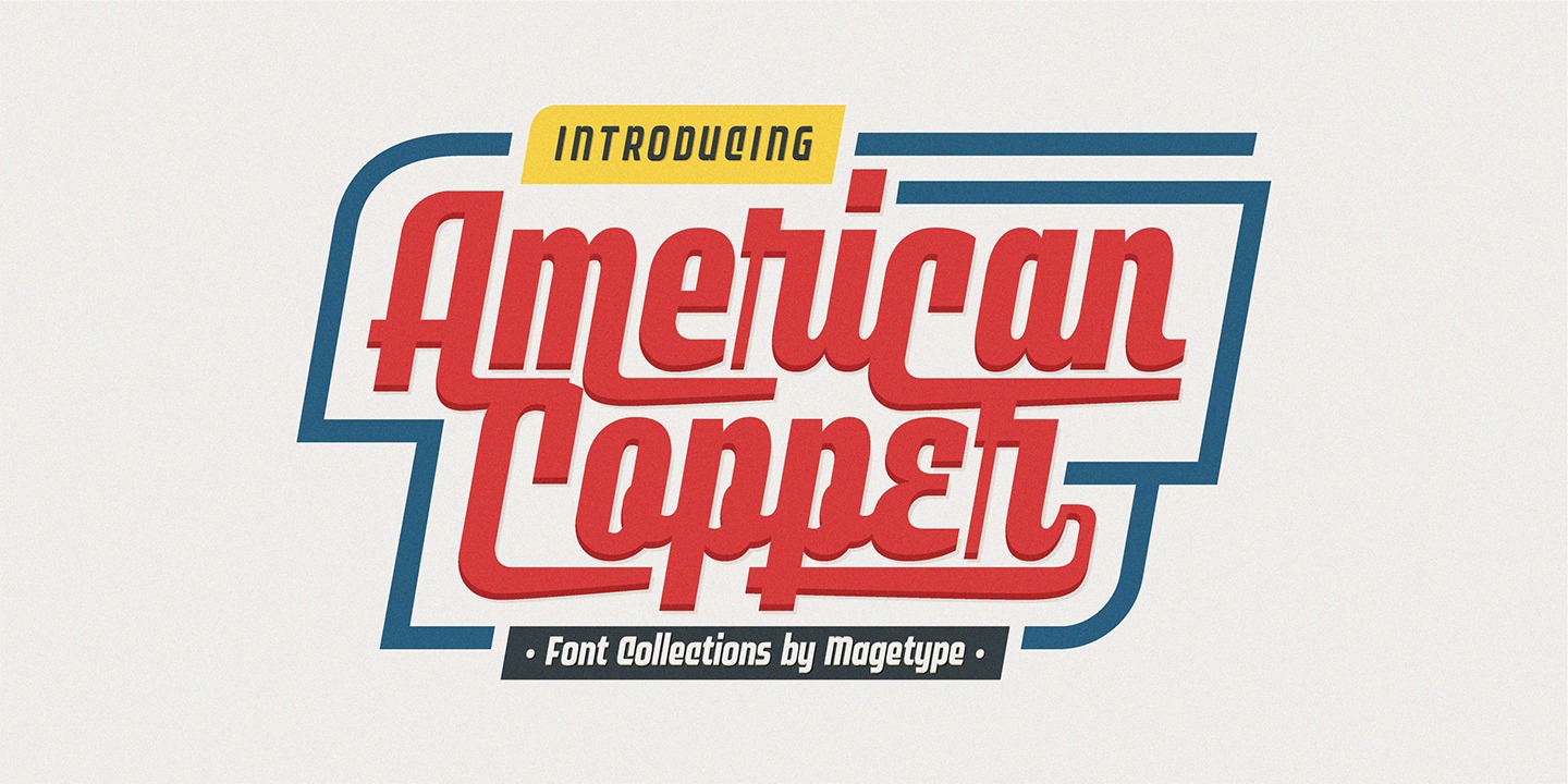 Example font MGT American Copper #1